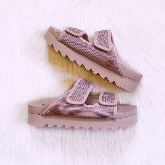 Timberland Women’s Santa Monica Sunrise Light Pink Slide Sandals - Picture 7 of 8